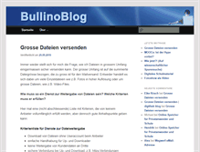 Tablet Screenshot of blog.bullino.ch